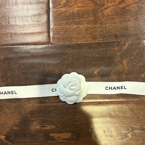 CHANEL Other - Chanel Ribbon with White Camellia Flower